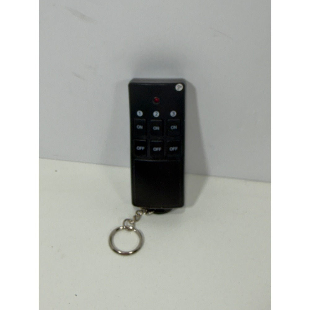 Wireless 3-Channel Remote Control Transmitter Model TR-011N Black Keychain